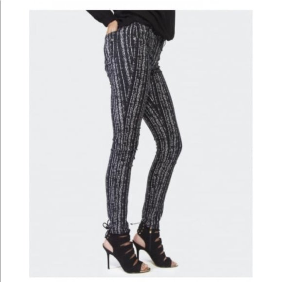 Rag & Bone The Legging Barcode Printed Knit Skinny Pants/ Jeans Size 25 - Picture 15 of 16